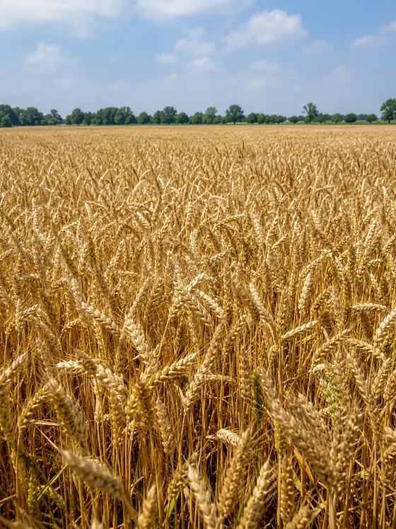 Wheat crop harvesting with Sunidhi farm machinery