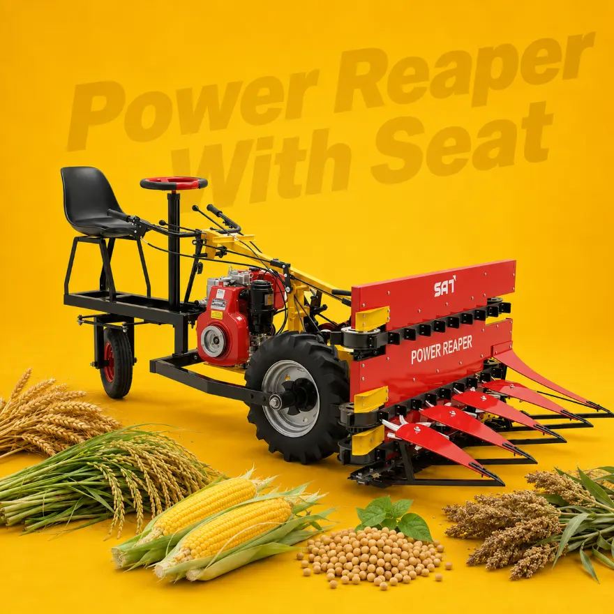 Sunidhi differential reaper turning in a field
